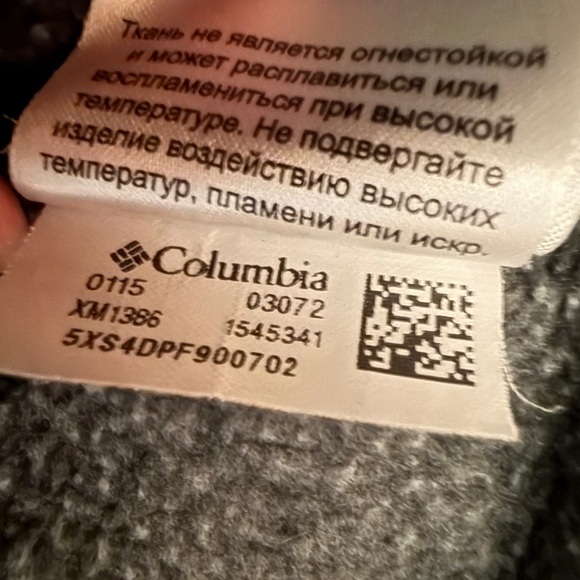 Columbia Men’s Sweater Fleece Vest Gray Charcoal Size Small Full Zip - Picture 9 of 9